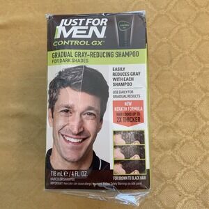 Just For Men Control GX Grey Reducing Shampoo Gradually Colors Hair 4Fl Oz 3Pack